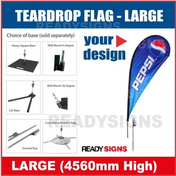 Banner Flag - Teardrop Shape - Large